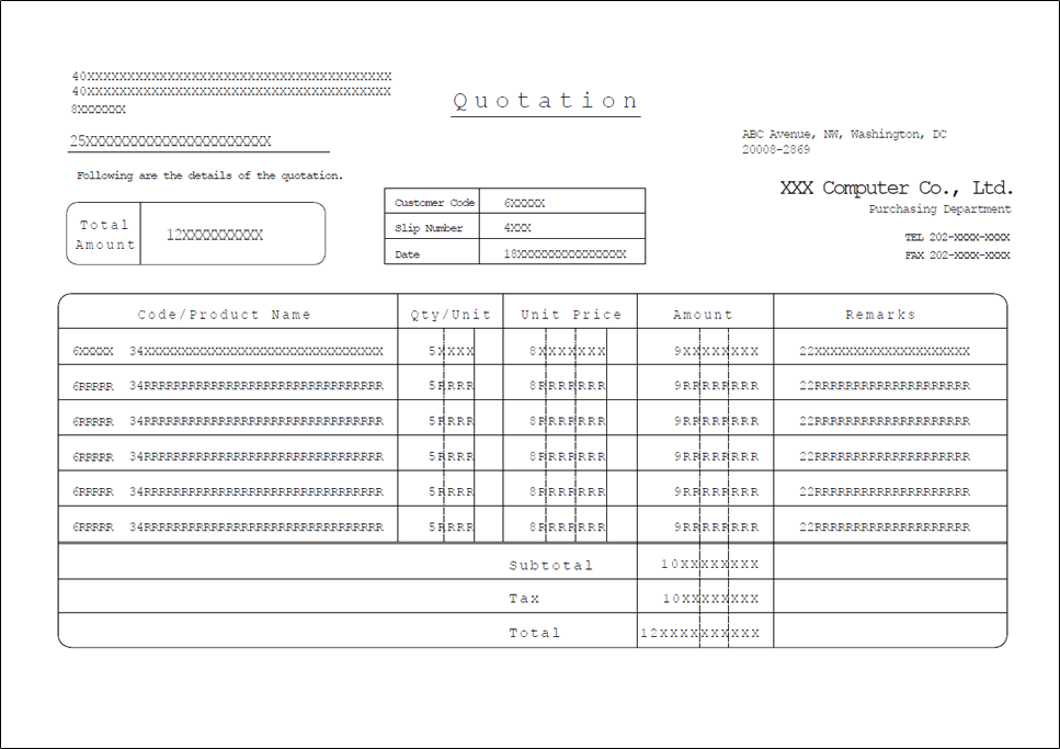 Dummy data