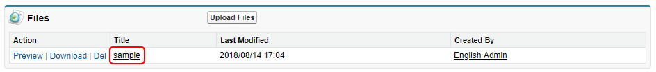 Example of "Files"
