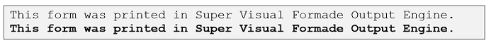 Output example for SVF Cloud Designer